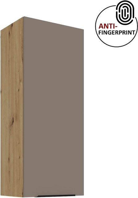 ARIA Hängeschrank Küchenzeile Sandgrau Matt Anti Fingerprint H: 45 cm, B: 90 cm - Bild 1