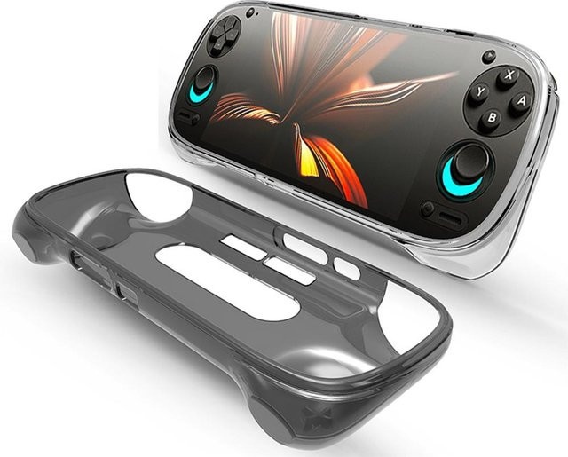 Transparentes TPU Soft Gel Schutzcase für die Retroid Pocket 5 Handheld Spielkonsole in Weiß - Bild 1