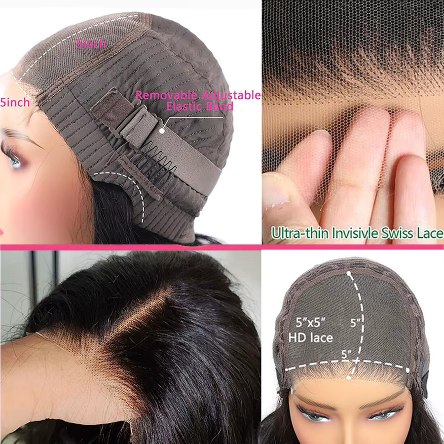 Dream Diana Funmi Curly Lace Frontal Perücke, 5x5 HD Lace, Human Hair - Bild 2