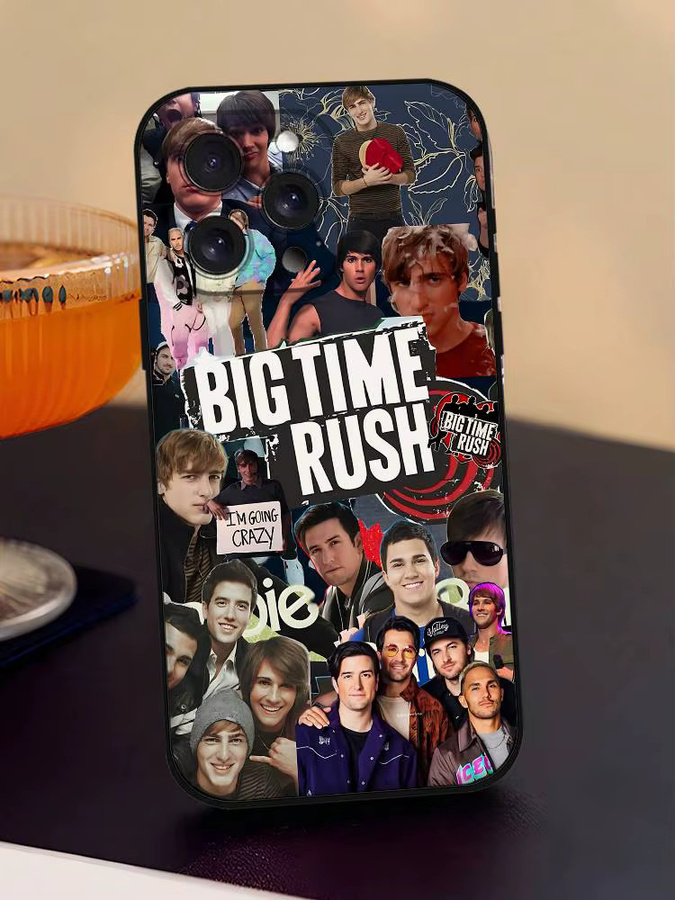 Mesuca B-Big T-Time Rush Band Handyhülle für iPhone 11 bis iPhone 17 Pro Max, Soft Cover, Schwarz/Mehrfarbig - Bild 7