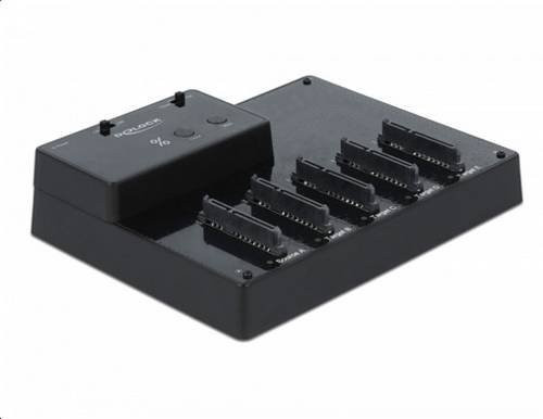 DeLOCK 64098 SATA Festplatten-Dockingstation mit Clone-Funktion und USB-Hub, USB 3.0, Schwarz - Bild 3