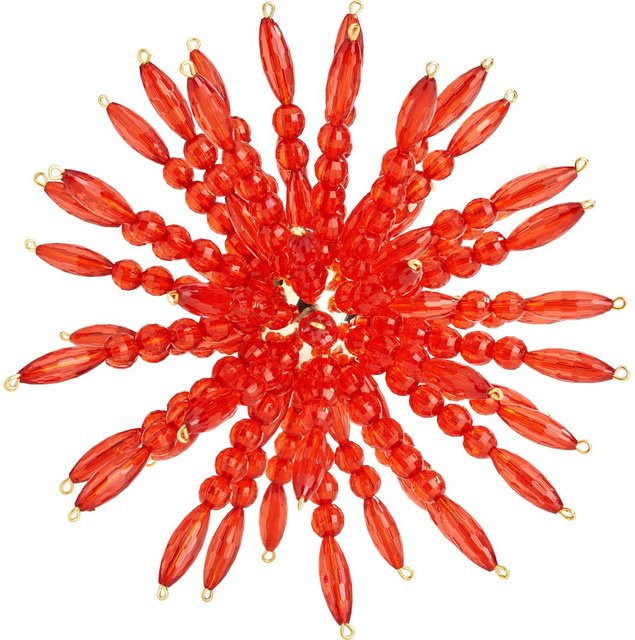 Zauberperle Perlenstern-Komplettset Ruby Red in Rot für Weihnachten - Bild 1