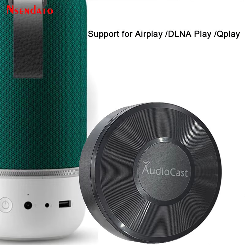 Nsendato M5 AudioCast Kabelloser Musik-Audio-Lautsprecher-Empfänger für Airplay und DLNA, WLAN Spotify Streamer, Schwarz - Bild 3