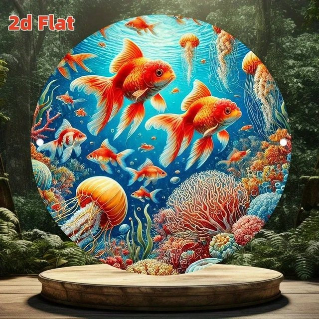 Vircloper Leinwand-Wandkunst Abstract Retro Illustration in Multicolour - Bild 1