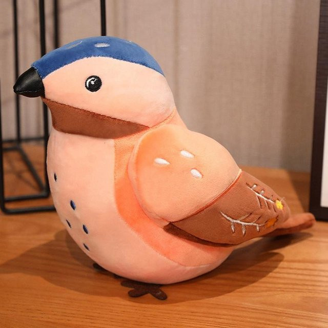 BC Pet Supplies Birdie-Plüschtier, Spatz, mit Vogelgeräuschen, 20 cm, ab 14 Jahre - Bild 1
