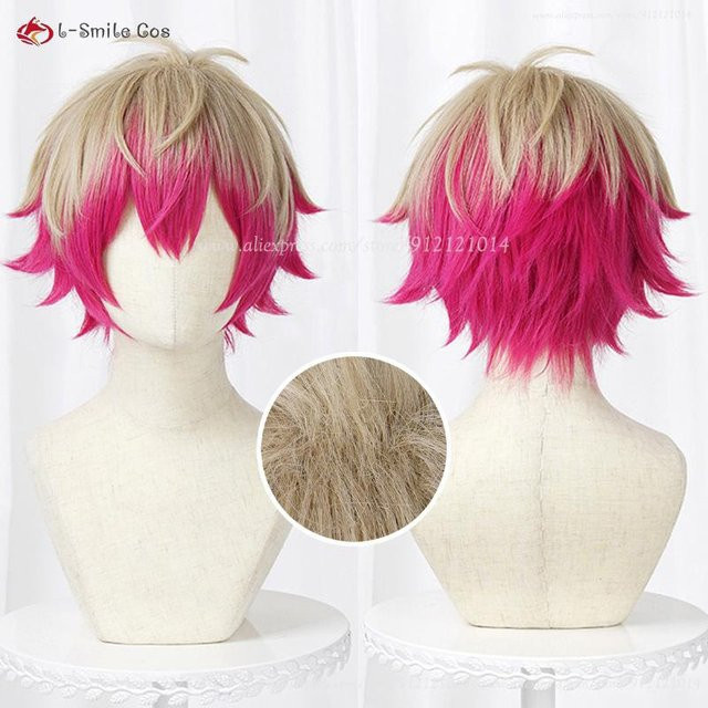 Alexis Ness Cosplay Perücke, beige, 32 cm, hitzebeständiges Synthetikhaar - Bild 1