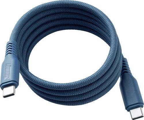 Dehner Elektronik USB-C Kabel USB 2.0 Magnetic Power Cable, Azure Blue, Länge: 1 m - Bild 1