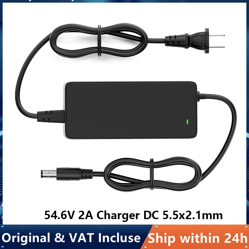 Lectric E-Bike Ladegerät 54,6V 2A für 48V Lithium-Batterien mit DC 5,5x2,1mm Anschluss, Schwarz, Schnellladegerät für Lectric XP 1.0/2.0/3.0 - Bild 3