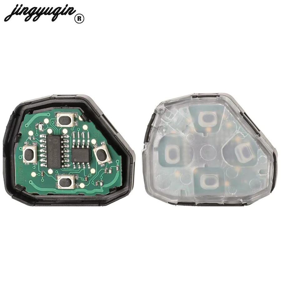 Jingyuqin Ersatz-Autoschlüssel 89071-0F060 in Schwarz mit G-Chip und 433 MHz für Toyota Verso, TOY47 Blade mit 2 Tasten und Schlüsselanhänger - Bild 4