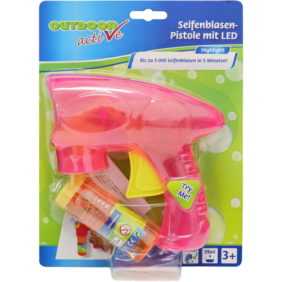 OA Seifenblasen-Pistole mit LED-Beleuchtung, 59 ml - Bild 2