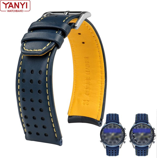 CITIZEN Uhrenarmband Leder, Schwarz, 22mm 23mm - Bild 1
