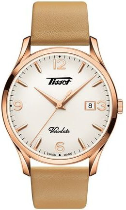 Tissot Armbanduhr Vitesse, Quarz, Edelstahlgehäuse, Lederarmband, 40 mm - Bild 1