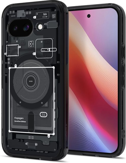 Spigen Ultra Hybrid Mag Case für Google Pixel 9A in Schwarz und Transparent - Bild 1