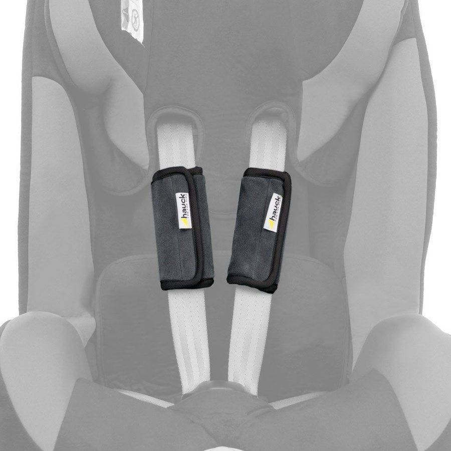 Hauck Gurtpolster Smoothe Me 2er Pack Grau aus Baumwolle - Bild 3