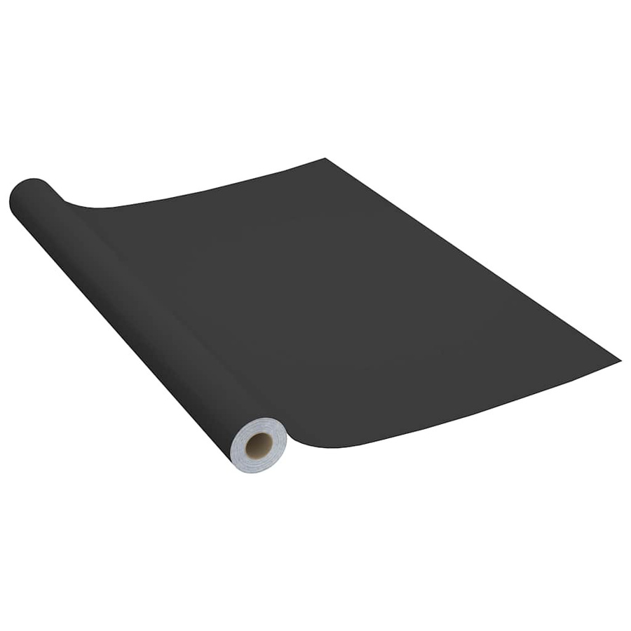 Vidaxl Selbstklebende Möbelfolie aus PVC in Schwarz, Breite: 500 cm, Höhe: 90 cm - Bild 3