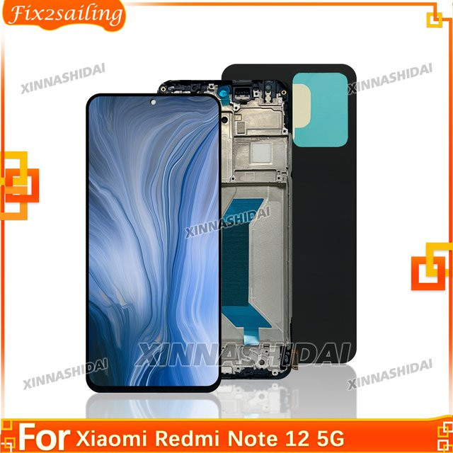 Xiaomi Redmi Note 12 5G Super AMOLED LCD Display mit Touchscreen in Schwarz - Bild 1