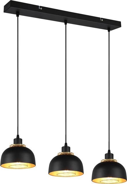 Reality Pendelleuchte Punch 3-flammig in Schwarz matt im Industrial Look - Bild 1
