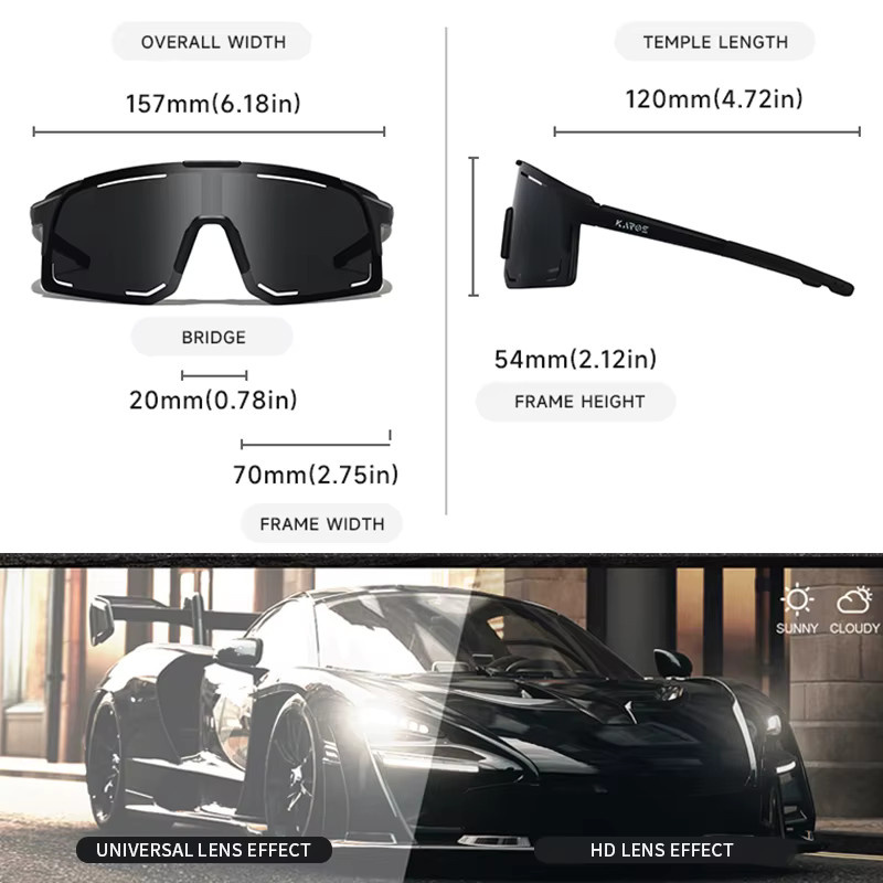 Karos Sportsonnenbrille, Vollrand, Unisex, Kunststoff - Bild 3