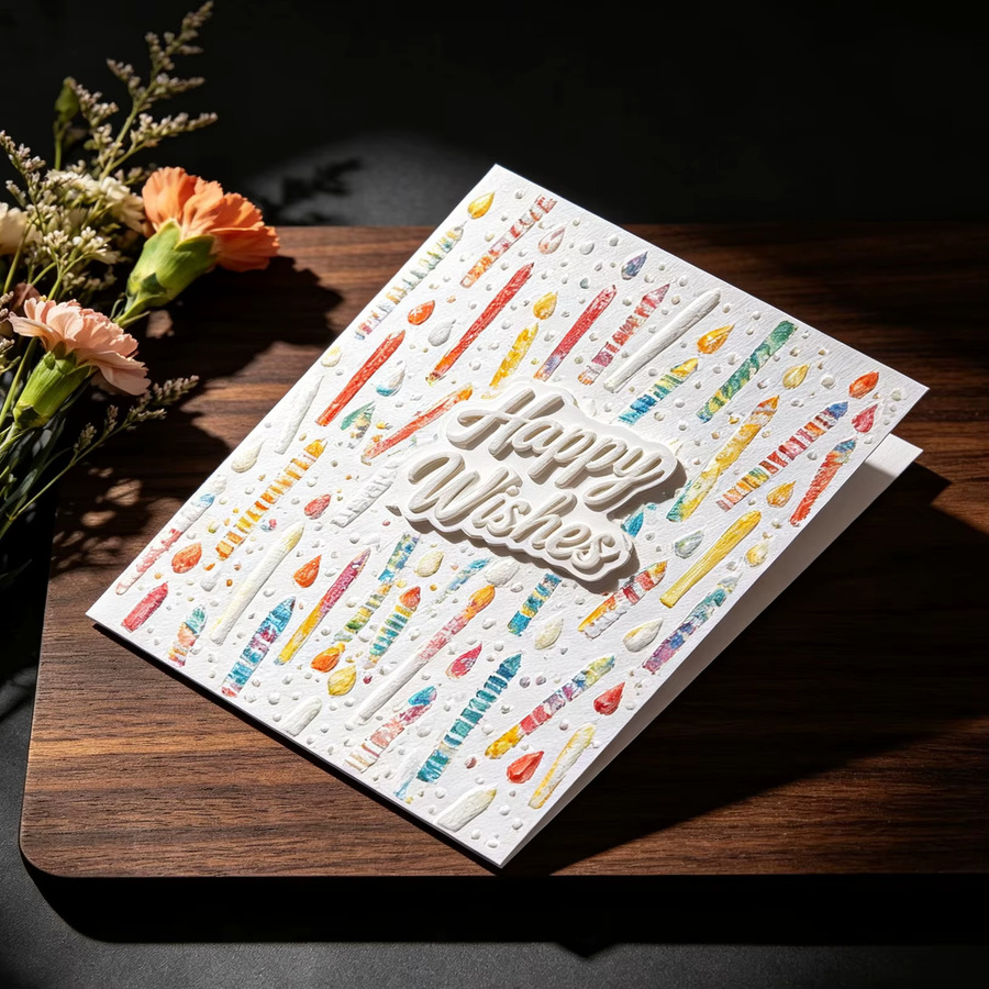Handgemachtes dreidimensionales Präge-Werkzeug mit Musterdesign für kreative Kerzenverzierung und Papiergestaltung - Bild 2