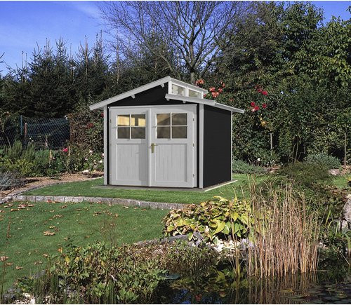 WEKA Gartenhaus 226 Gr.2 aus Holz in Anthrazit mit Pultdach B/H/T: 267 x 252 x 261 cm - Bild 3