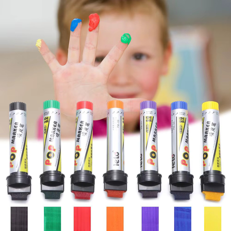 Permanent Marker Set für Graffiti und Skizzen in Schwarz und Mehrfarbig mit 20mm Spitze - Bild 3
