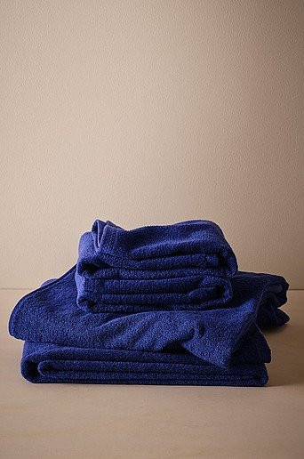Jotex DARCY Handtuch-Set 4er-Pack aus Baumwolle in Blau - Bild 1
