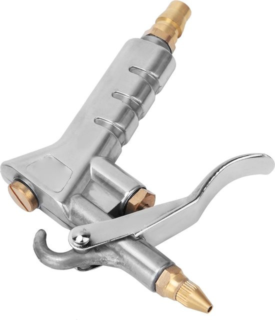 Neoglint Luftblaspistole Staubgebläse mit langer Düse in Weiß für Computergehäuse und Motoren aus Aluminium - Bild 1