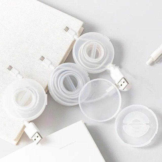 Mini Tragbare Kopfhörer Draht Wickler Organizer für Desktop Management und Kabelmanagement als Zubehör für Ladekabel und Datenleitungen - Bild 1