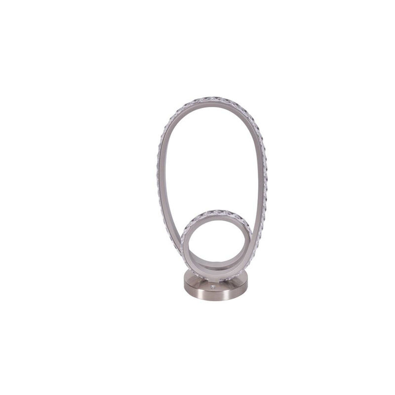 Pocoline Tischleuchte Xander LED aus Aluminium in Silber B: 12 cm, H: 37 cm, T: 20 cm - Bild 2
