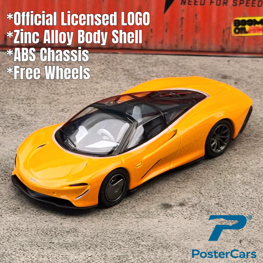 Postercars Super Sport Rennwagen, Spielzeugauto-Modell, 1:64, Druckguss - Bild 2