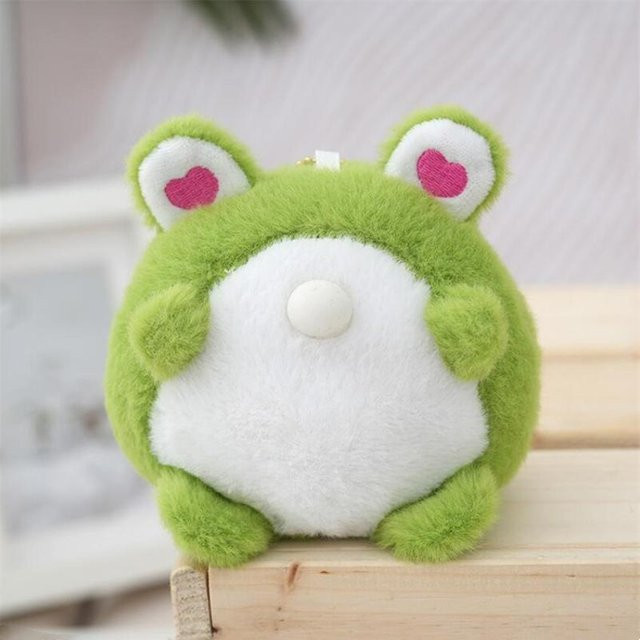 BC Pet Supplies Schlüsselanhänger Frosch Plüschtier, 12cm, Mädchen - Bild 1