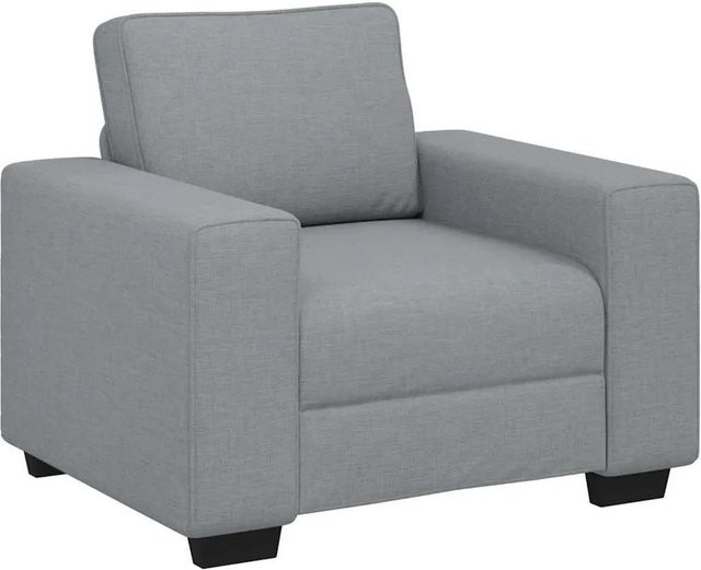 vidaXL Sessel Hellgrau mit Stoffbezug und Armlehnen B/T/H: 100 x 77 x 82 cm - Bild 1