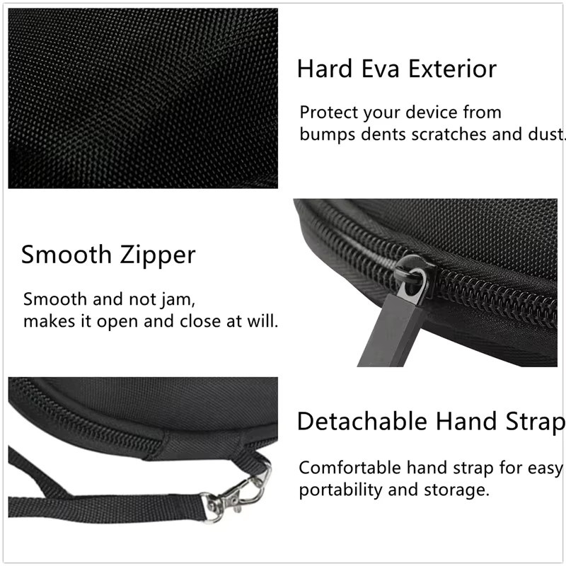 DIXSG Hartschalen-Tragetasche für Logitech MX Master 3S und MX Master 4 in Schwarz mit Kabel-Organizer - Bild 4