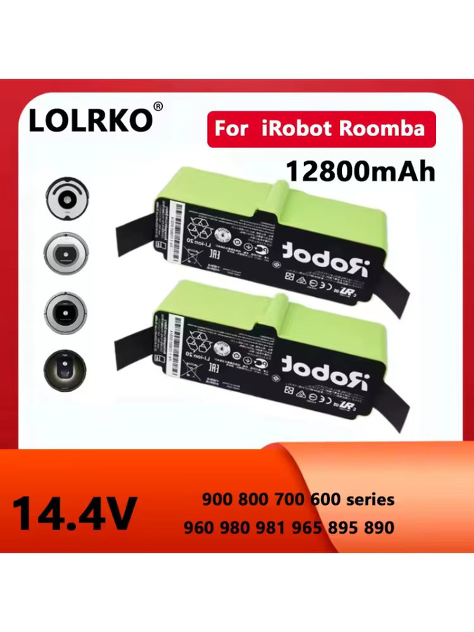 iRobot Lithium-Ionen-Akku 12800mAh für Roomba Reiniger der Serien 600, 700, 800 und 900 in Grün - Bild 5
