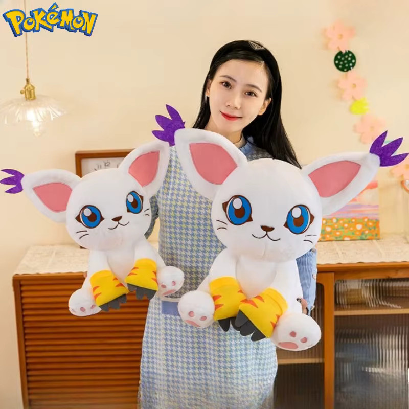 zhuangchen Gatomon Plüschtier, Digimon, 40-80cm, weiß - Bild 3