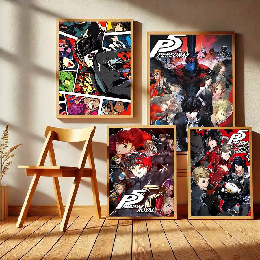 Potdemiel Anime Persona 5 Selbstklebendes Poster aus Kraftpapier in Multicolor - Bild 2