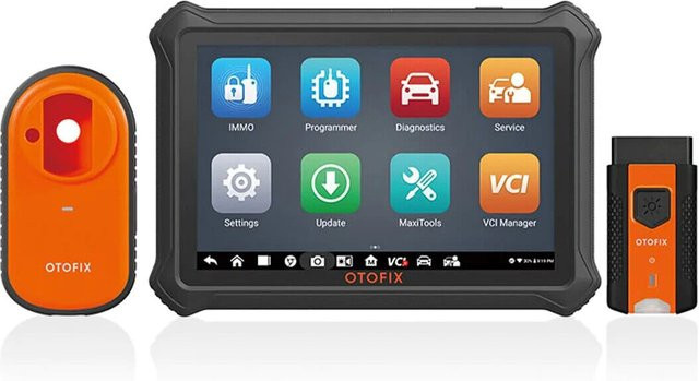 Otofix im1 xp1 Programmierwerkzeug für Kfz-Schlüssel und Wegfahrsperre mit Diagnose-Scanner in Schwarz - Bild 1