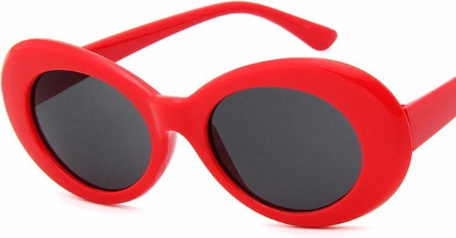 Yiran bag Sonnenbrille, oval, Damen, Vollrand, Kunststoff, weiß, schwarz, rot - Bild 1