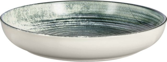 VEGA Teller Etana tief, 6er Pack, weiß/anthrazit, Porzellan, 700 ml, Durchmesser: 22 cm, Höhe: 4 cm - Bild 1
