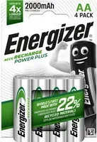 Energizer Akku Recharge Power Plus AA Mignon 2000 mAh Silber 4 Stück - Bild 1