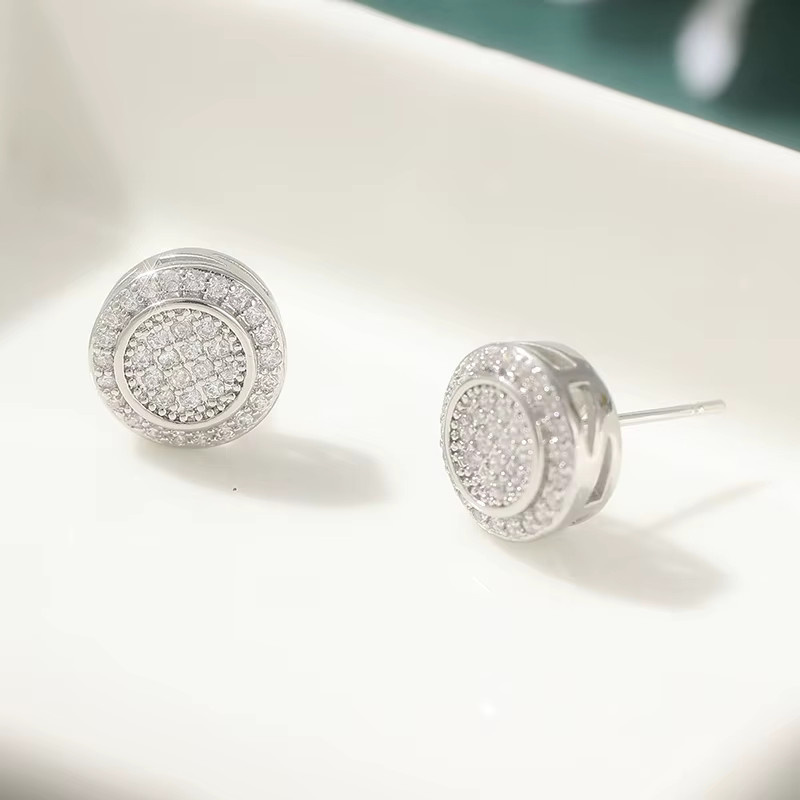 YoYo Ohrstecker, Silber, Zirkonia, Unisex - Bild 2