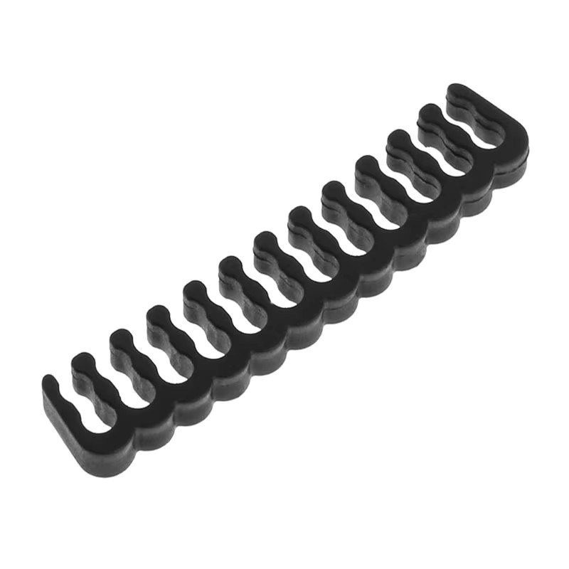PP-Kabel-Kamm-Organizer für 2,5–3,2 mm PC-Netzkabel in Schwarz, erhältlich in 4, 6, 8 oder 24-polig - Bild 2