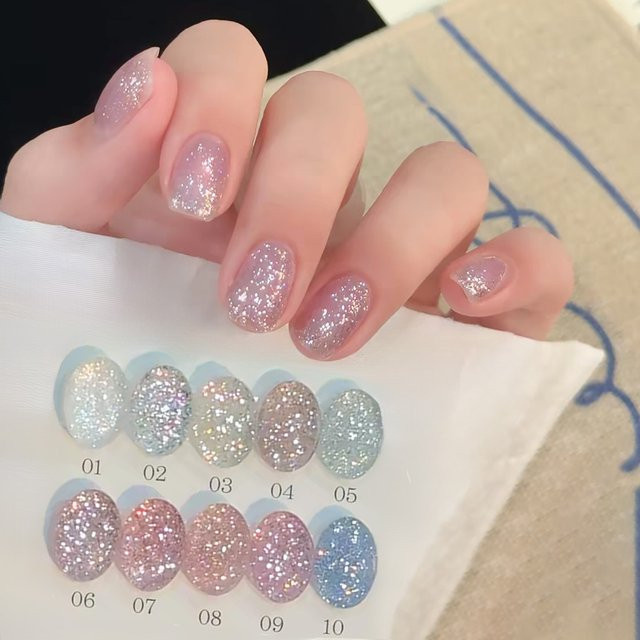MISS SHAKA Nagellack, Gel, silber, glänzend, 10 ml - Bild 1