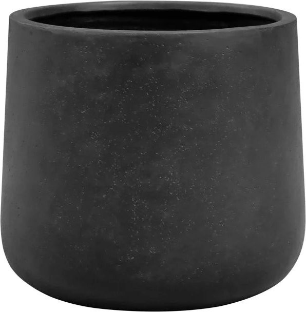 Pflanztopf Kiesel von Aplanta in Schwarz, Durchmesser: 37 cm, Höhe: 44 cm - Bild 1