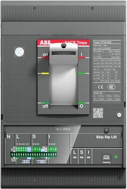 ABB XT5S 400 EKIP M DI Leistungsschalter in Grau mit Einstellbereich 2400 - 5200A und Schaltspannung bis 690 V/AC - Bild 1