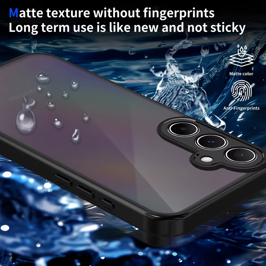 Matte Handyhülle für Samsung Galaxy S23 S24 S25 S26 Ultra FE Plus in Schwarz - Bild 5
