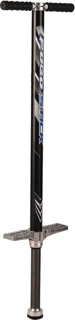 Relaxdays Pogo Stick Edelstahl Schwarz Rutschfest - Bild 1