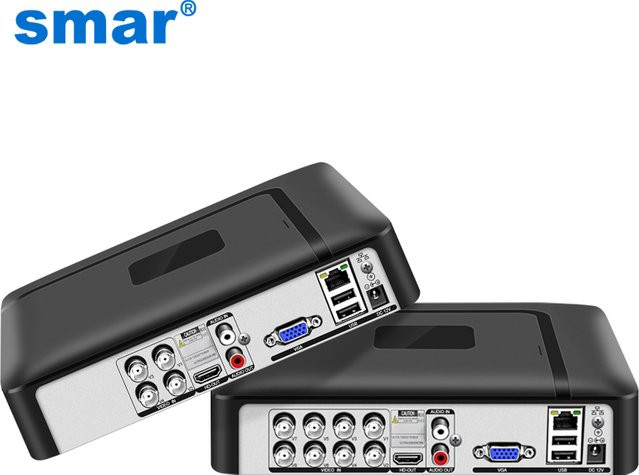 Smar 5-in-1 Digitaler Videorecorder DVR NVR Sicherheitssystem in Schwarz - Bild 1