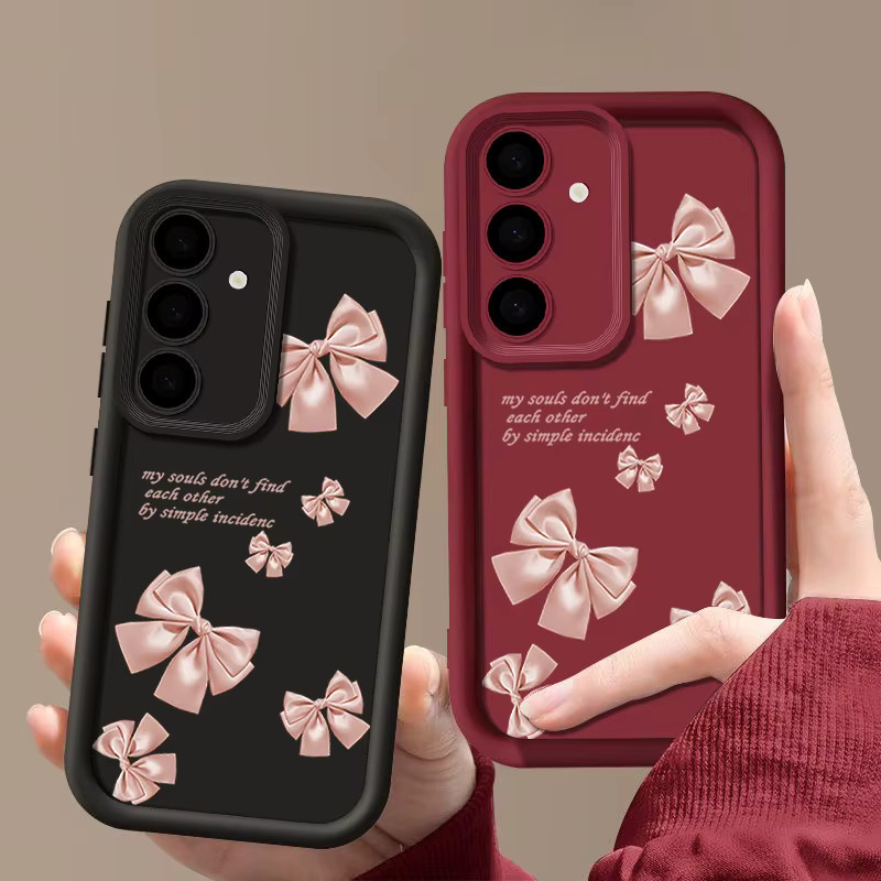 Schleifenknoten Silikonhülle für Samsung Galaxy S25 FE S26 S24 S23 S22 Ultra Plus A57 A37 A56 A55 A27 A17 A16 A15 A36 in Schwarz - Bild 2