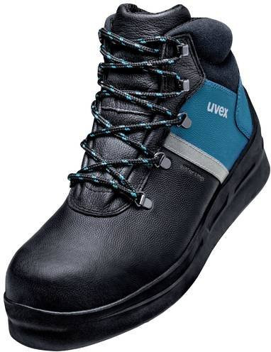 Uvex Asphaltpro S3 Sicherheitsstiefel aus Leder in Schwarz und Blau, Größe 44 - Bild 1